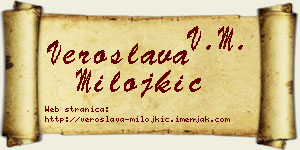 Veroslava Milojkić vizit kartica
